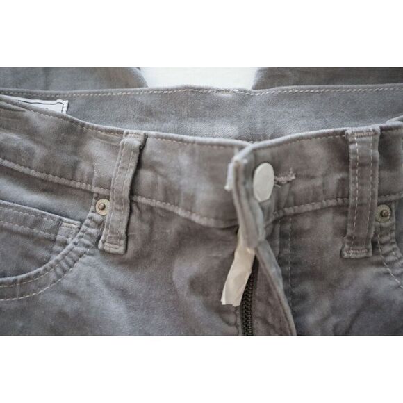 GAP 728856 Women's Sz 31/12R Pilot Gray High Rise Velvet Vintage Slim Pants - Picture 3 of 14